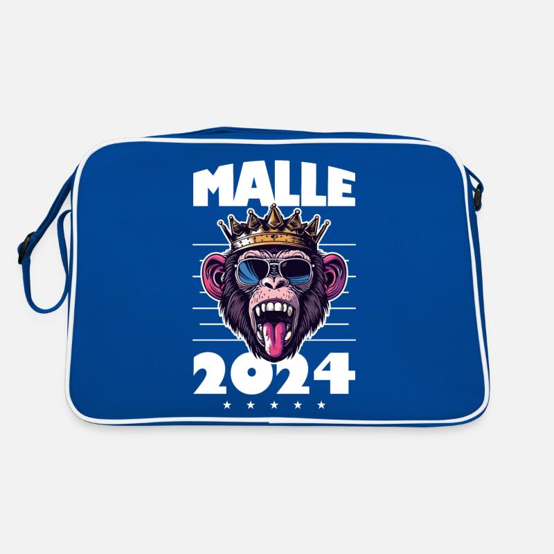 Malle 2024 Mallorca Affe Party Retro Tasche