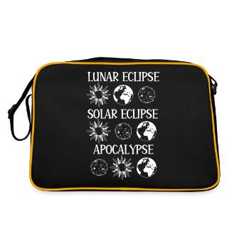 Lunar Eclipse Solar Eclipse Apocalypse - Retro Bag - black/gold - Back