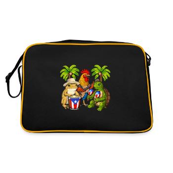 Puerto Rico Fiesta - Retro Bag - black/gold - Back