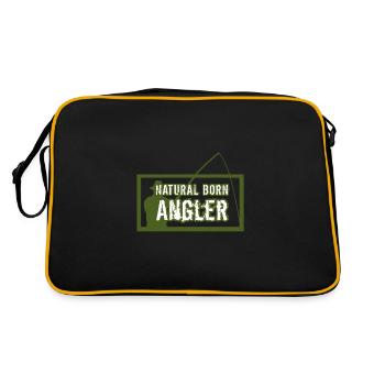Natural Born Angler Fishing - Retro Bag - black/gold - Back