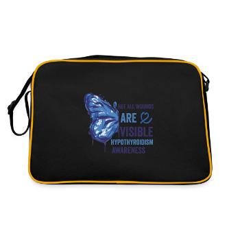 Visibility for hypothyroidism - Retro Bag - black/gold - Back