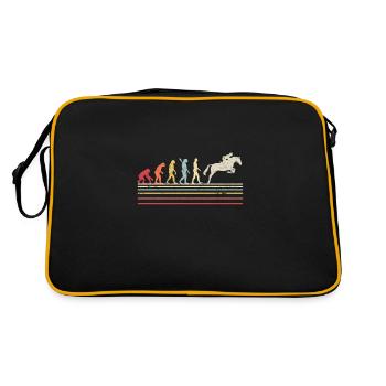 Horse Racing Product. Retro Style Print For Jockey - Retro Bag - black/gold - Back