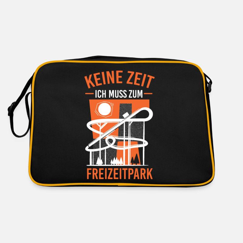 Keine Zeit ich muss zum Freizeitpark Retro Tasche