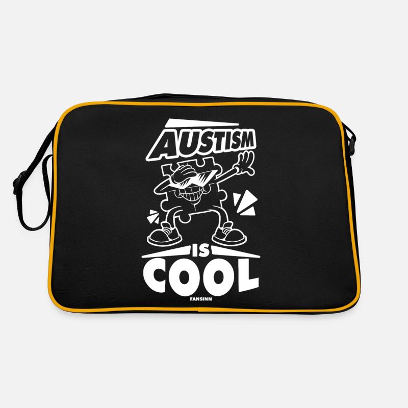 Autist Autismus Awareness dab Puzzle Retro Tasche