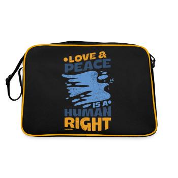 Human Rights Peace - Retro Bag - black/gold - Back