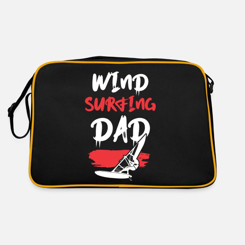 windsurfen papa Retro Tasche