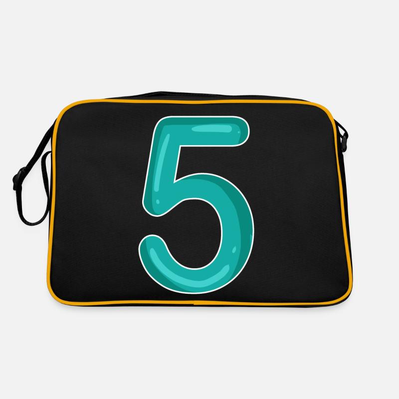5 - Retro Bag - black/gold