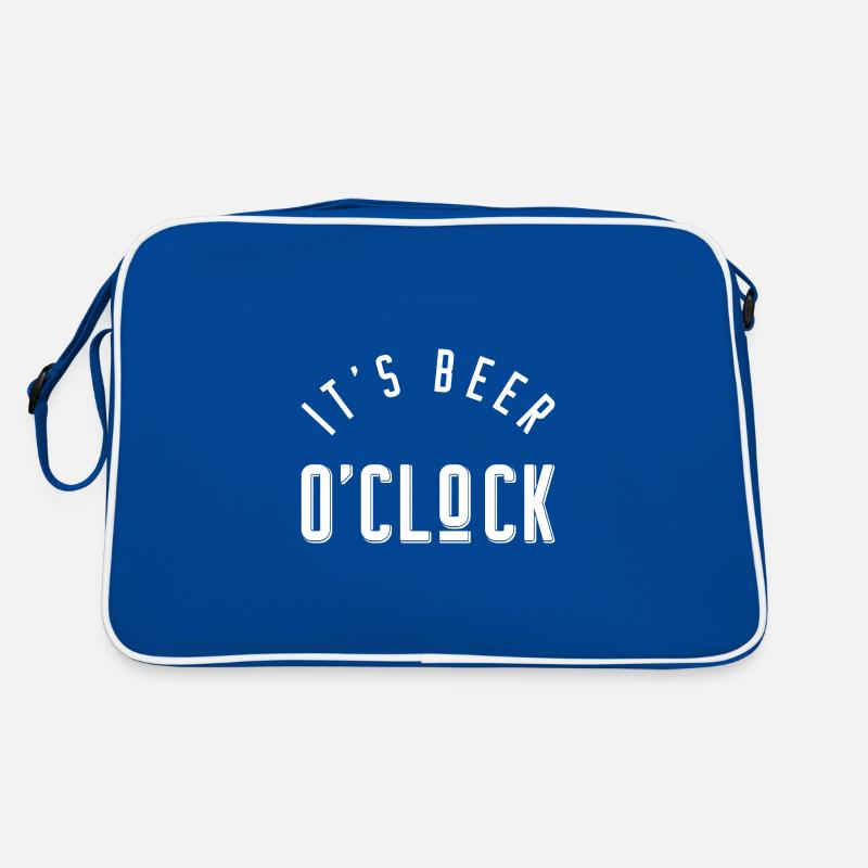 It's beer o'clock Retro Tasche