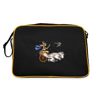 Freya Norse Mythology Goddess - Retro Bag - black/gold - Back