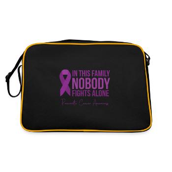 Together against pancreas - Retro Bag - black/gold - Back