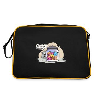 Cat & Biscuits: A Perfect Duo - Retro Bag - black/gold - Back