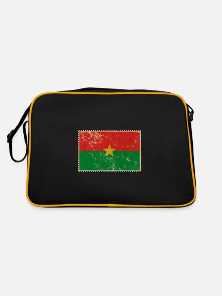 Burkina Faso - Retro Bag - black/gold - Back
