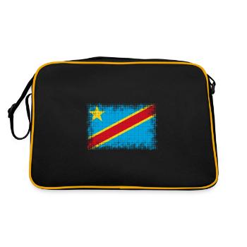 Kongo - Retro Tasche - Schwarz/Gold - Hinten