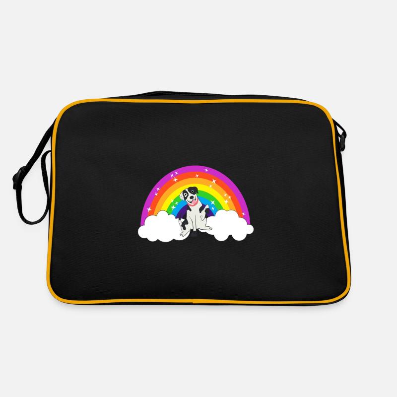 Kidcore Regenbogen Dalmatiner Wolken Geschenk Idee Retro Tasche