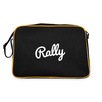 Rally - Retro Tasche - Schwarz/Gold - Hinten