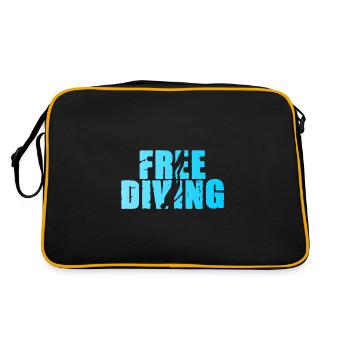 Freediving Apnea Free Dive Diving - Retro Bag - black/gold - Back