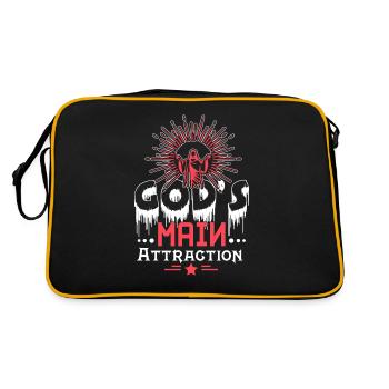 God's main attraction - Retro Bag - black/gold - Back