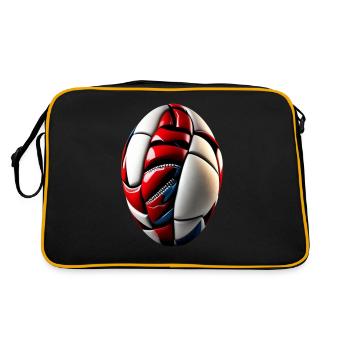 SIIIR FOOTBALL - Sac Retro - noir/or - Dos