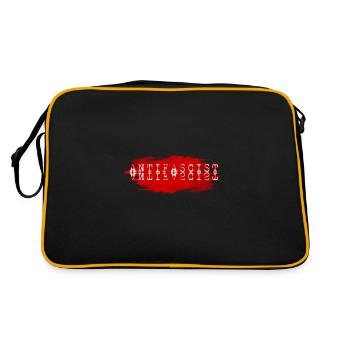 ANTI-FASCIST PROTEST RESISTANCE - Retro Bag - black/gold - Back