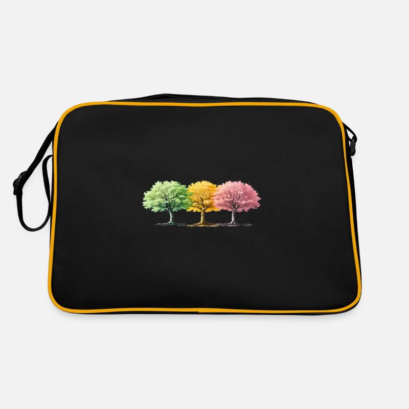Colorful trees even in winter summer spring tree Retro Bag