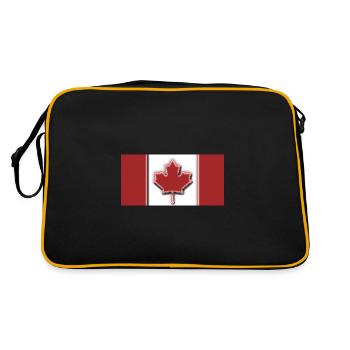 Drapeau du Canada - Sac Retro - noir/or - Dos
