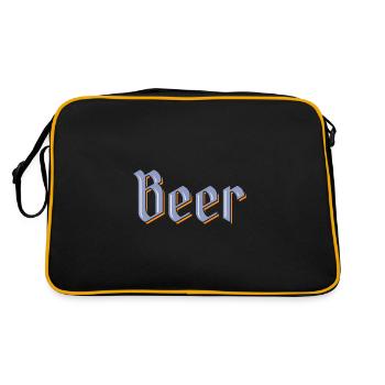Bière - Sac Retro - noir/or - Dos