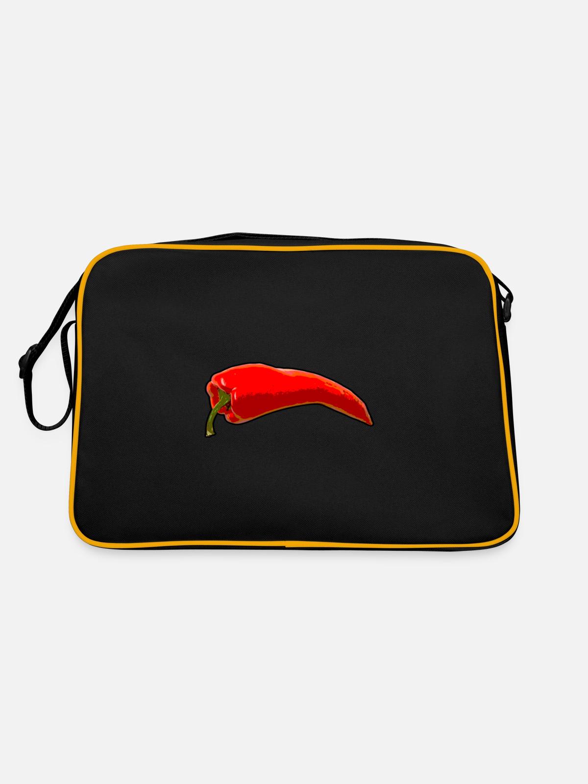 chilli - Retro Bag - black/gold - Back
