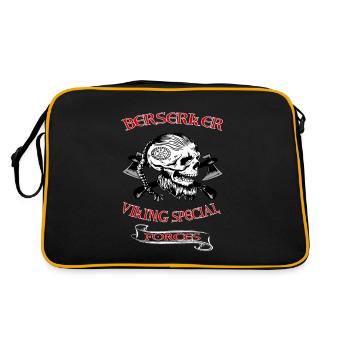 Viking Skull Skull Axe Valhalla - Sac Retro - noir/or - Dos