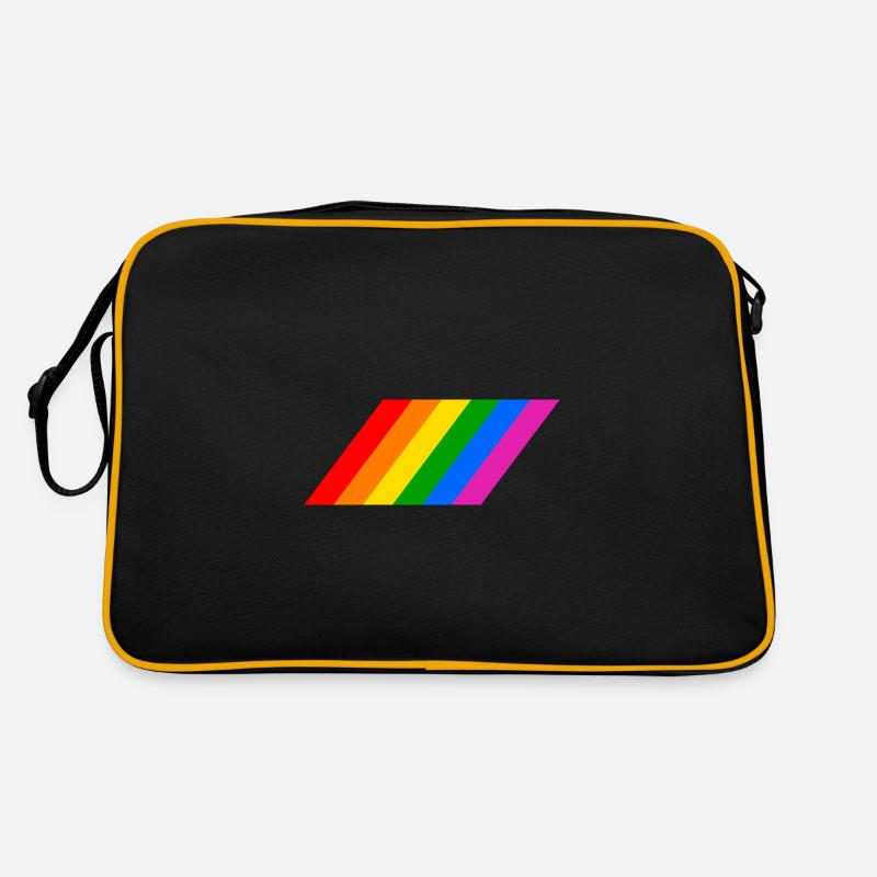 Drapeau arc-en-ciel en pente Sac Retro