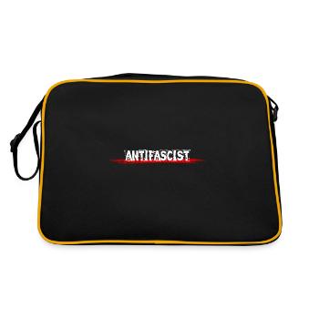 Antifasciste Antifascista - Sac Retro - noir/or - Dos