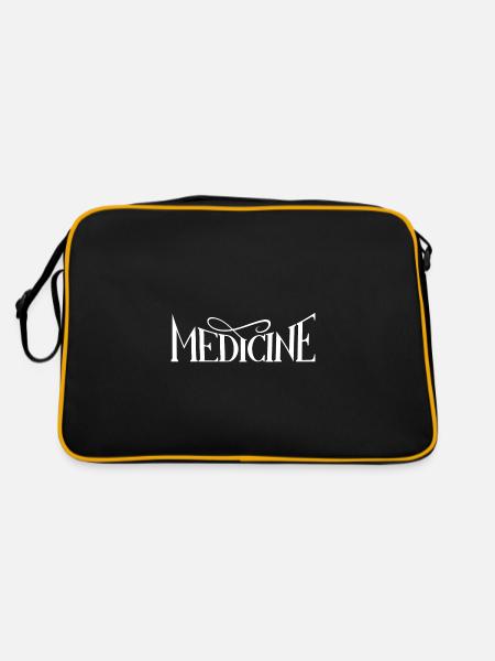 Medicine - Retro Tasche - Schwarz/Gold - Hinten