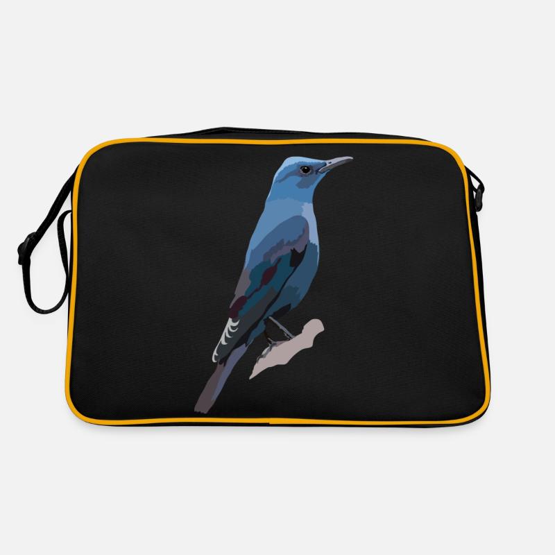 Blaumerle - Retro Tasche - Schwarz/Gold