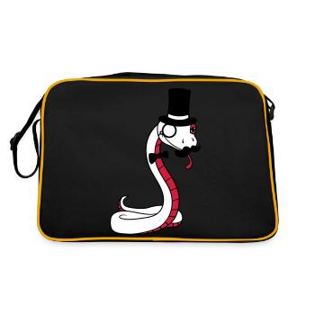 Sir gentlemen cylinder rich monocle glasses s - Retro Bag - black/gold - Back