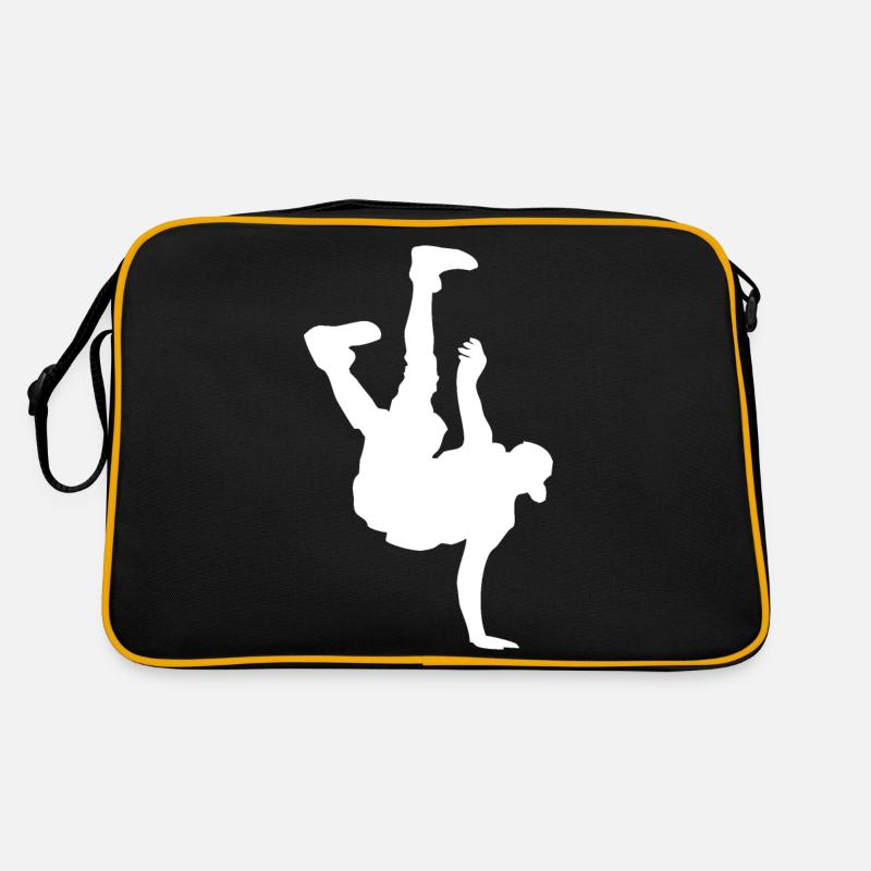 break dancing - Retro Bag - black/gold