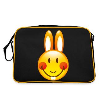 Smiley Bunny - Sac Retro - noir/or - Dos