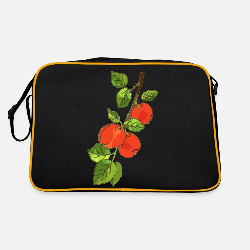 Äpfel Retro Tasche