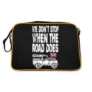 Landy Rover Offroad Defender - Sac Retro - noir/or - Dos