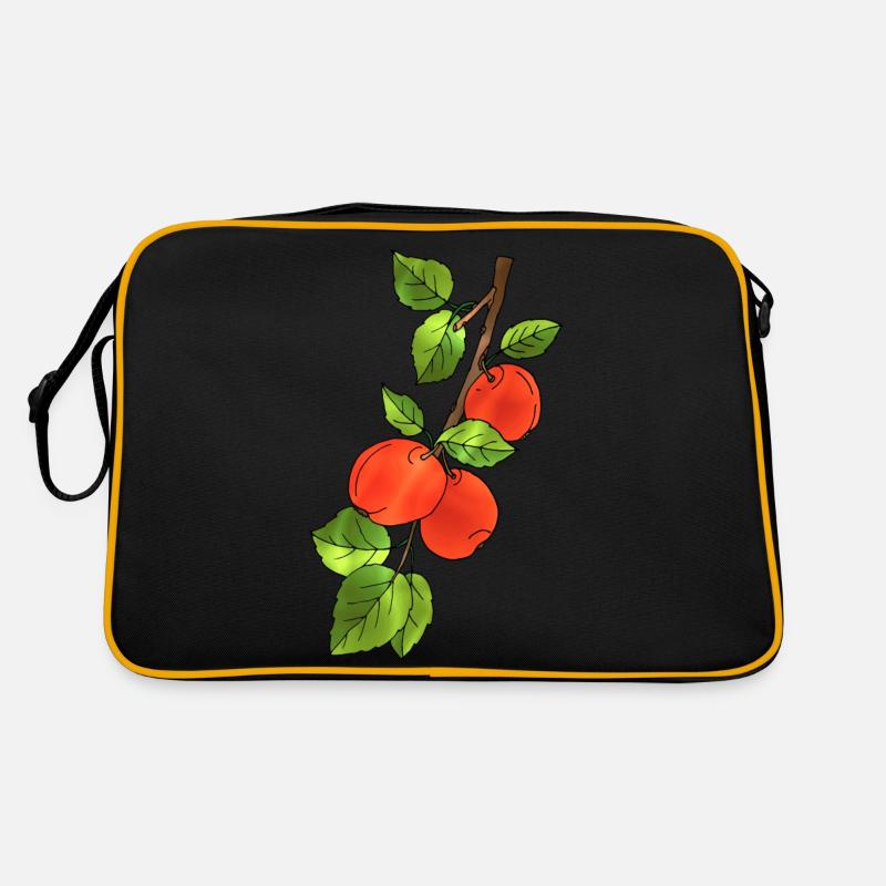 Äpfel Retro Tasche