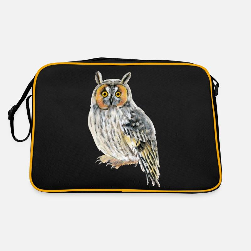 long-eared owl Retro Bag