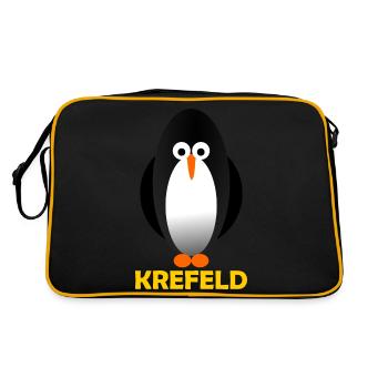 Pingouin à Krefeld - Sac Retro - noir/or - Dos