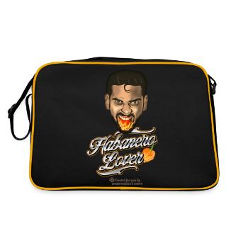 Chili Fan T-Shirt Habanero Lover - Retro Bag - black/gold - Back