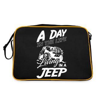 A Day In My Life Living in a Jeeps - Retro Bag - black/gold - Back