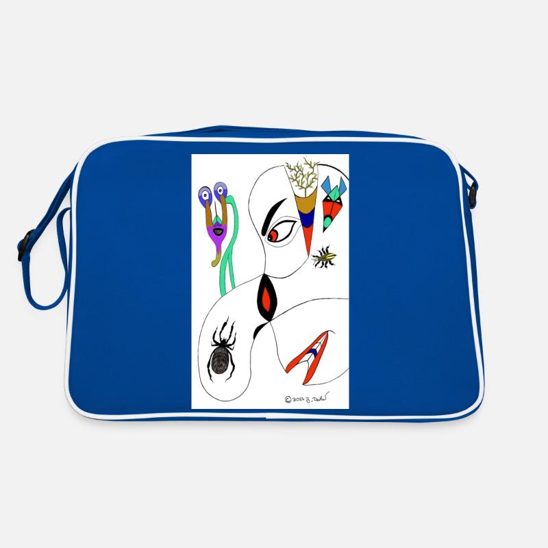 M Burns Kopf Spinne Retro Tasche