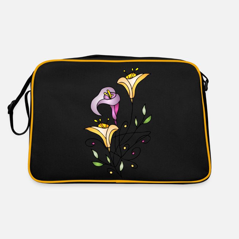 Blumen Retro Tasche
