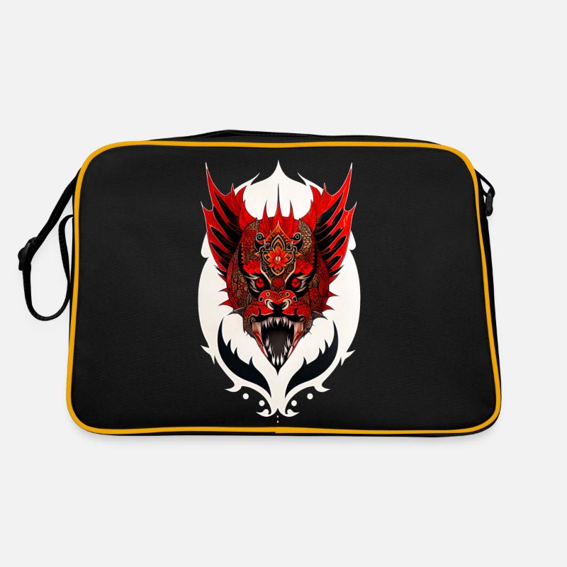Tête de dragon Sac Retro