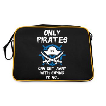 Seuls les pirates peuvent s’en tirer en disant yo ho - Sac Retro - noir/or - Dos