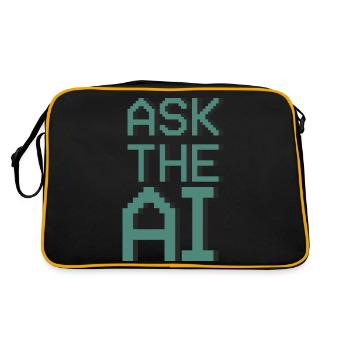 Ask The AI - Retro Bag - black/gold - Back