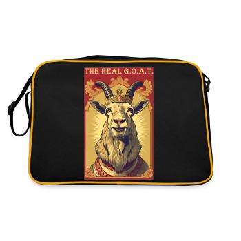 the real G.O.A.T. - Retro Bag - black/gold - Back