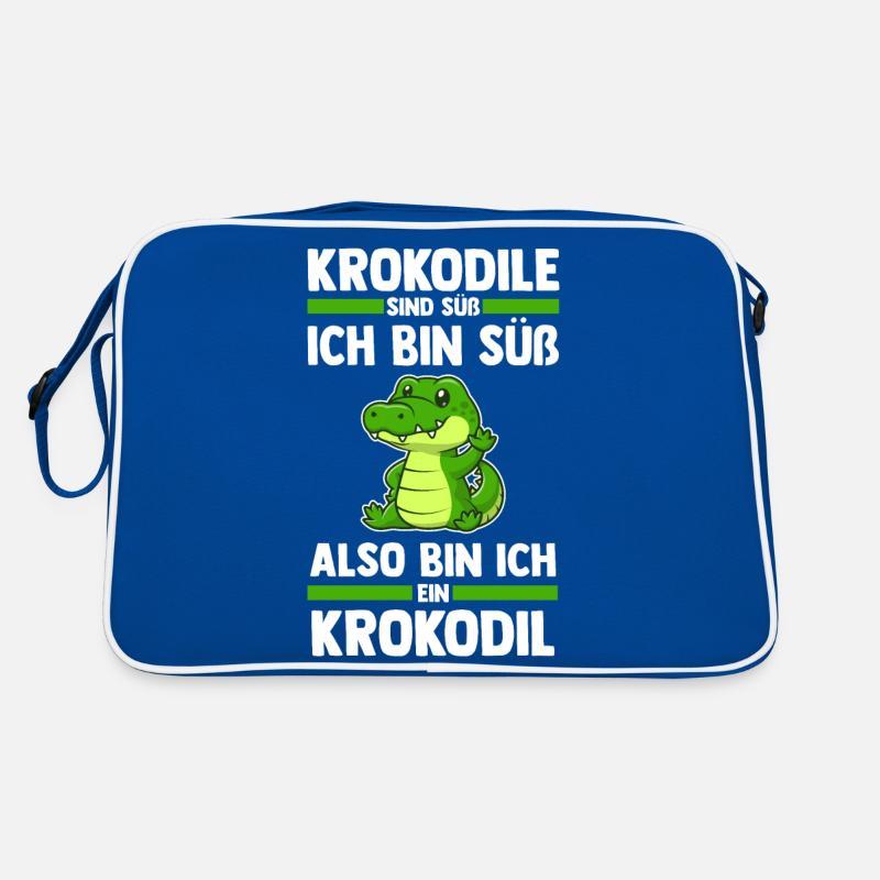 Krokodile Retro Tasche