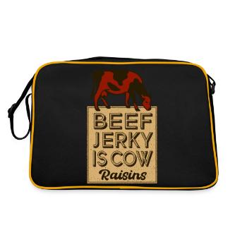 Le bœuf séché est - Sac Retro - noir/or - Dos